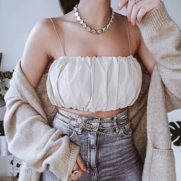 Spaghetti Strap Crop Tops